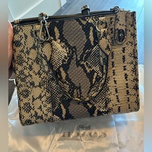 Coach Leather Purse (Faux snakeskin)